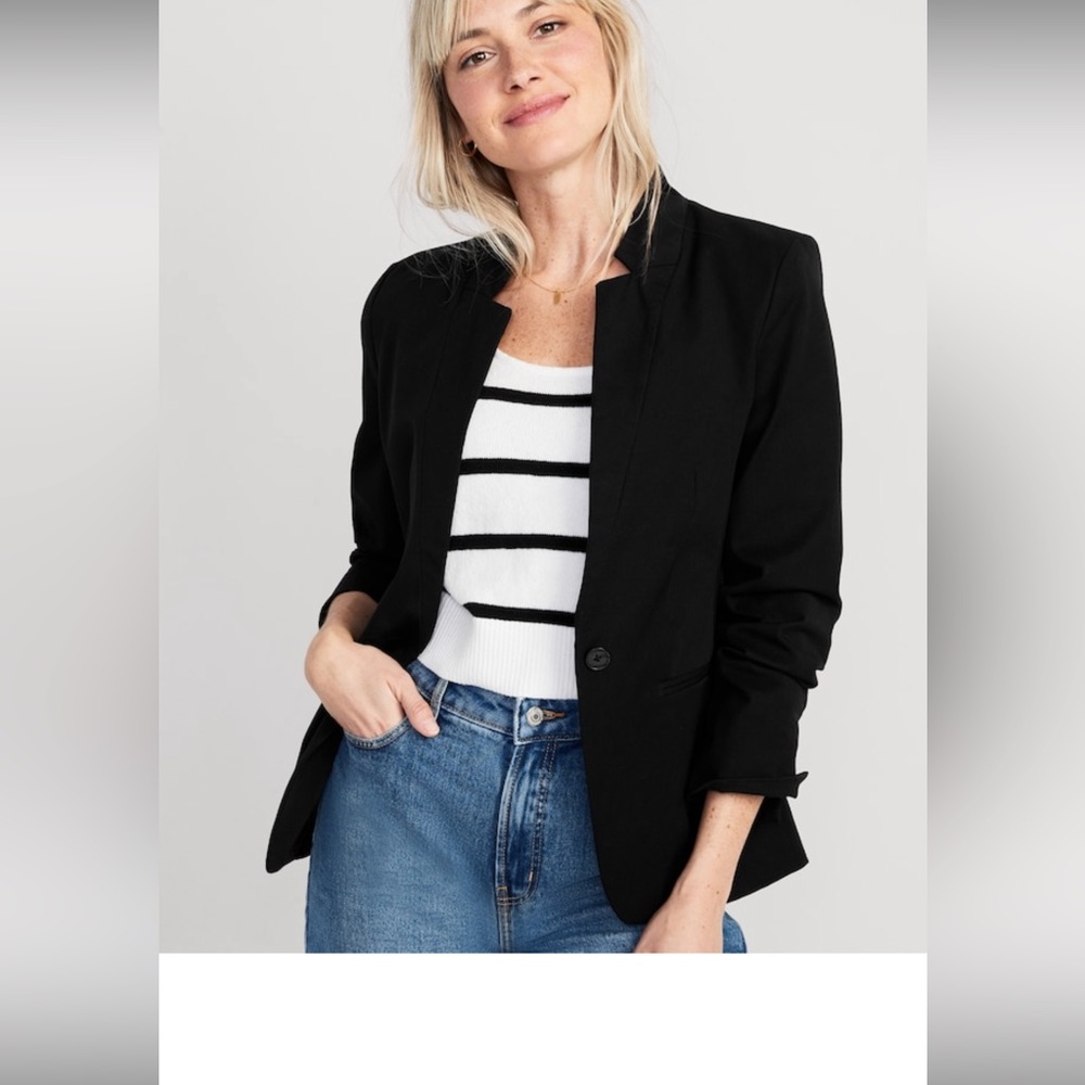 Never worn ,Large ,Old navy black business casual blazer.